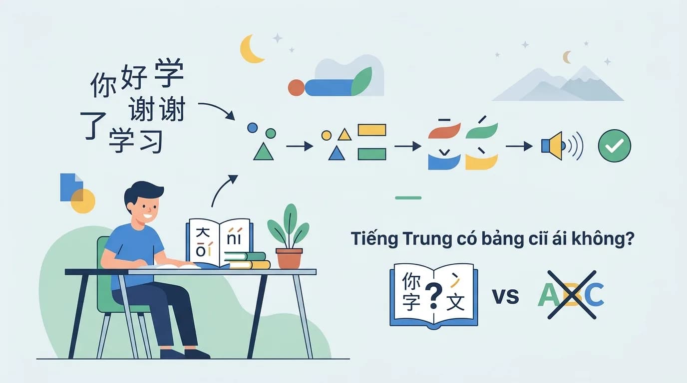 Tiếng Trung có bảng chữ cái không? Hiểu đúng về Pinyin cho người mới