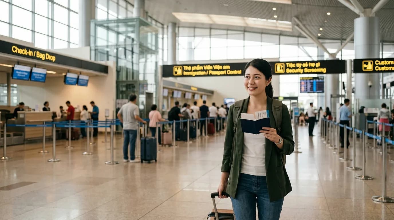 Từ vựng sân bay tiếng Anh: 4 giai đoạn xử lý thủ tục xuất nhập cảnh quốc tế